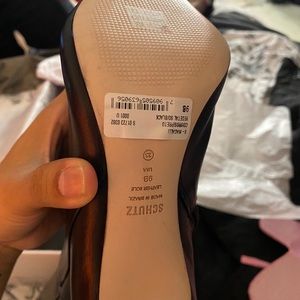 Brand New Schultz heel boots blk sz 9